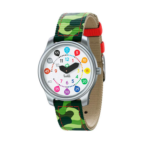 Twistiti Numbers Watch Jungle Camo Strap The Barefoot Kids